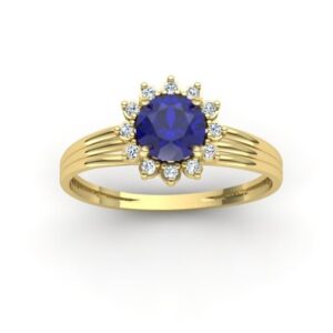 Anel Formatura Redondo 3 Aros Ouro 18k