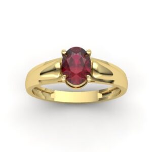 Anel Formatura Oval Aro Abaulado Ouro 18k