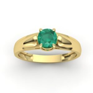 Anel Formatura Redondo Aro Abaulado Ouro 18k