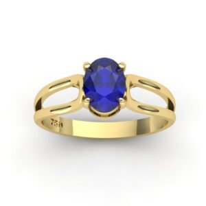Anel Formatura Pedra Oval Ouro 18k