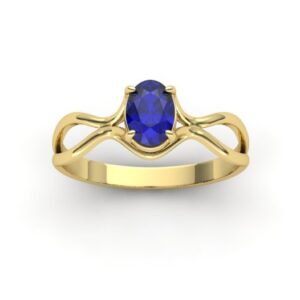Anel Formatura Oval Aro Aberto Ouro 18k