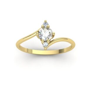 Anel Formato Navete Ouro 18k