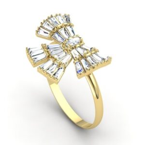 Anel Laço Trapézio Ouro 18k