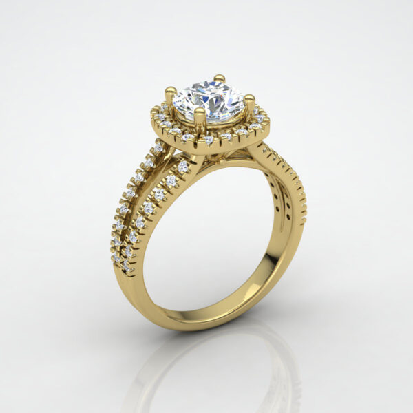 Anel Noivado em Ouro 18k