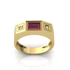 Anel Formatura Masculino 6.57 Gramas Em Ouro 18k
