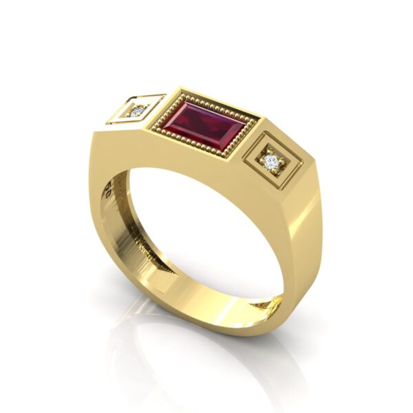 Anel Formatura Masculino 6.57 Gramas Em Ouro 18k - Image 3