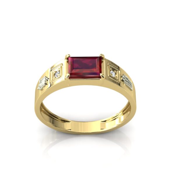 Anel Formatura Masculino 3.9 Gramas Direito Em Ouro 18k