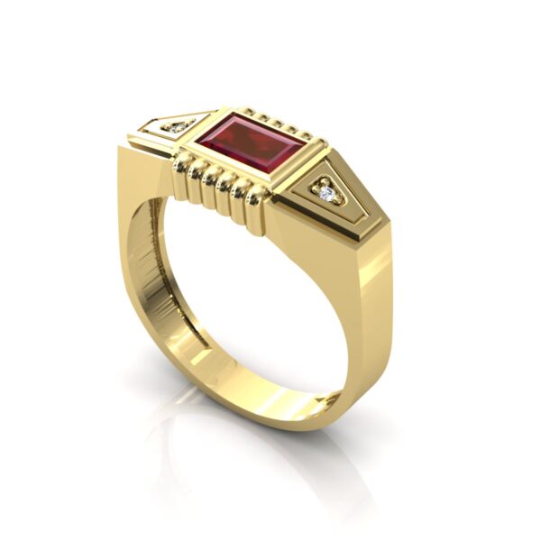 Anel Formatura Masculino 5,04 Gramas Em Ouro 18k - Image 3