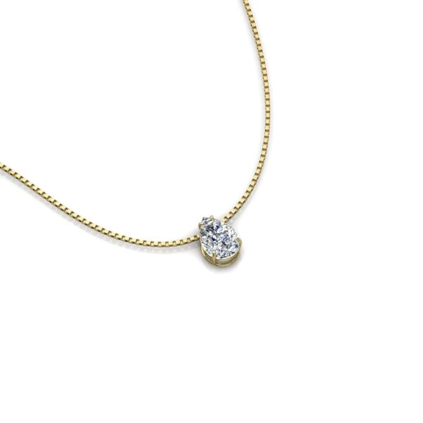 Pingente Ponto De Luz Gota Ouro 18k - Image 4