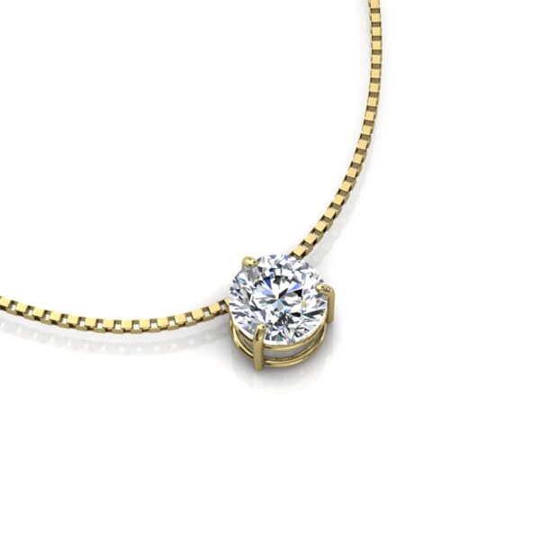 Pingente Ponto De Luz Redondo Ouro 18k