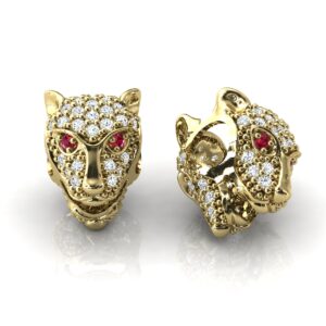 Pingente Pandora Onça Em Ouro 18k