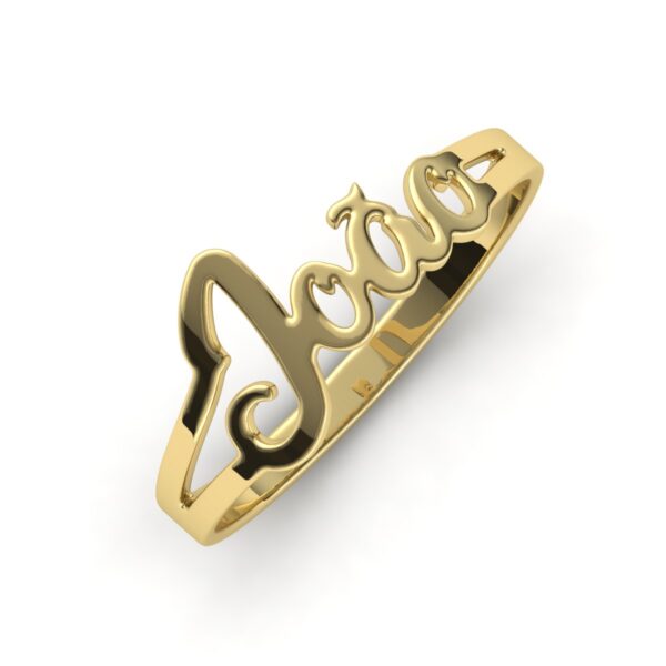 Anel Nome João Em Ouro 18k - Image 3