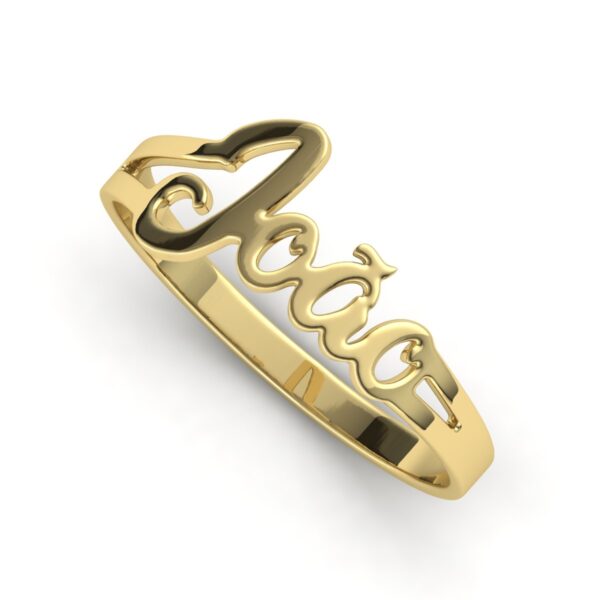 Anel Nome João Em Ouro 18k - Image 2