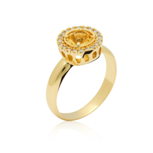 Anel Formatura Fisioterapia Sem Pedras Em Ouro 18k